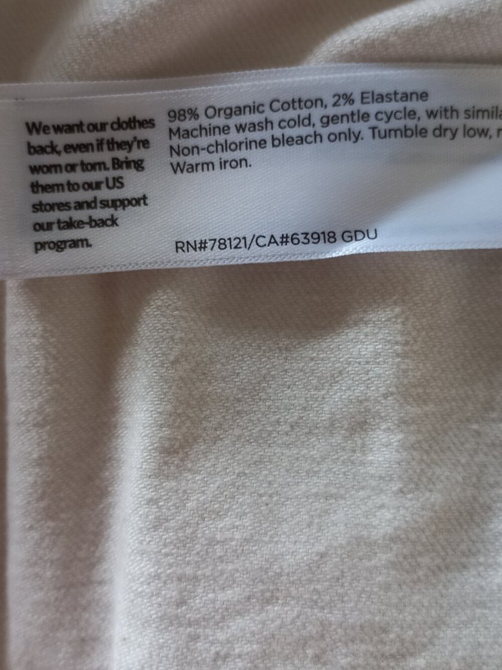 EILEEN FISHER NWT cream barrel leg pants - Picture 11 of 11
